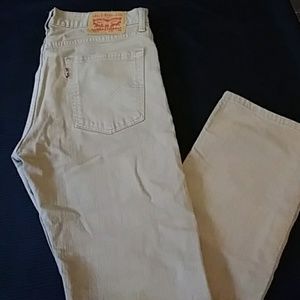 Mens levis khaki jeans 514 w31 L30